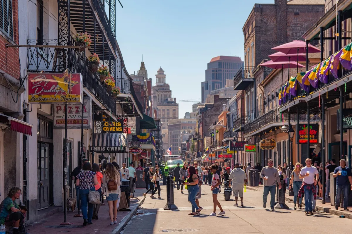 The French Quarter in New Orleans